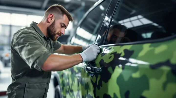 covering voiture camouflage