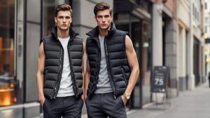 doudoune sans manche de marque