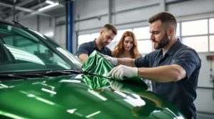 covering vert métallisé