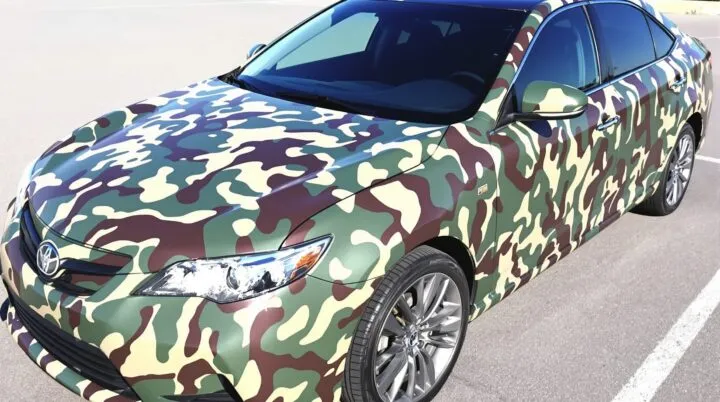 covering voiture camouflage
