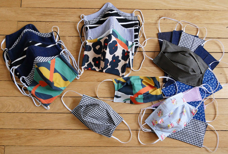 cache bouche en tissu