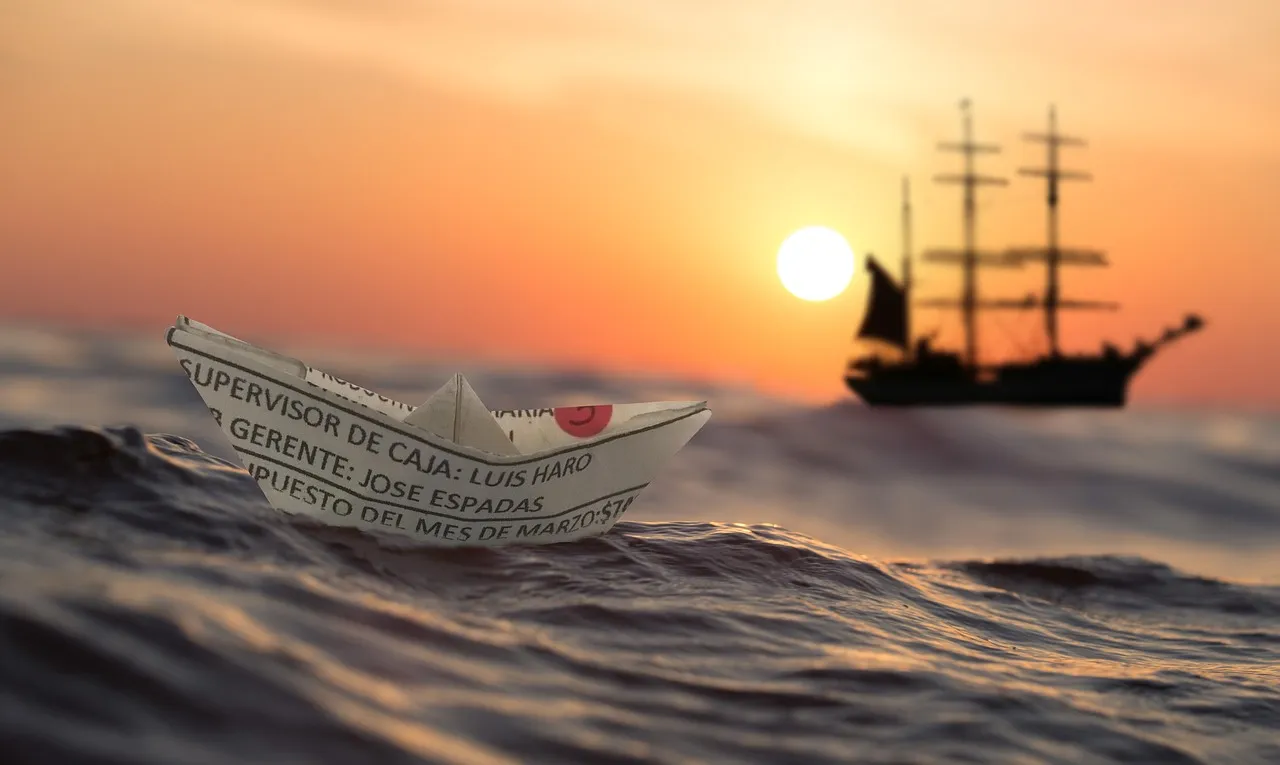 bateau en papier