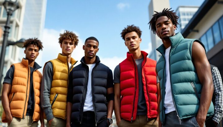 doudoune sans manche de marque