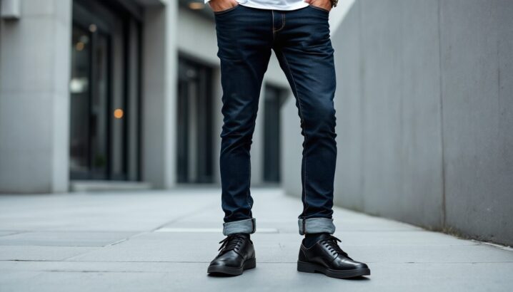 retrousser jeans homme