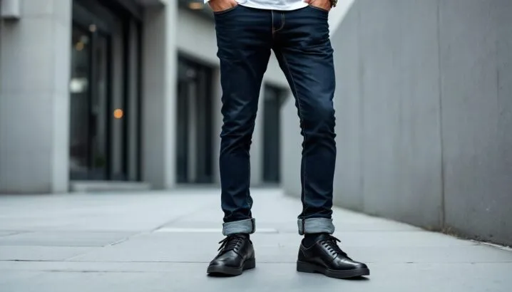 retrousser jeans homme