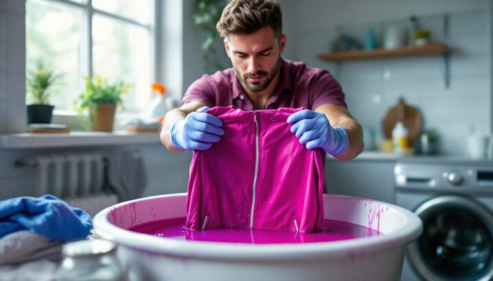 teindre une veste