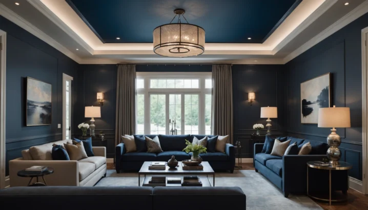 peinture satin au plafond