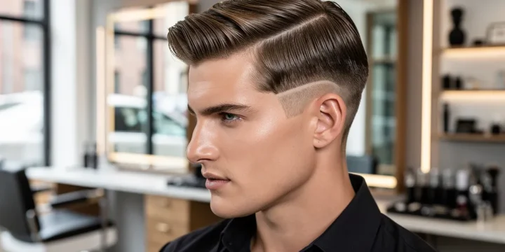 coiffure homme cheveux raides