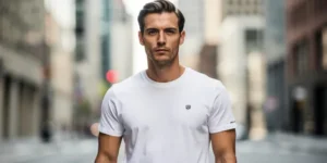 tee shirt blanc homme marque