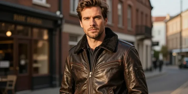 blouson cuir homme pilote