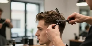 coupe de cheveux homme vers l avant