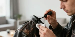 peut on mettre du cirage sur une veste en cuir