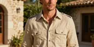 chemise saharienne pour homme