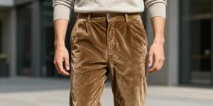 pantalon en velours côtelé homme