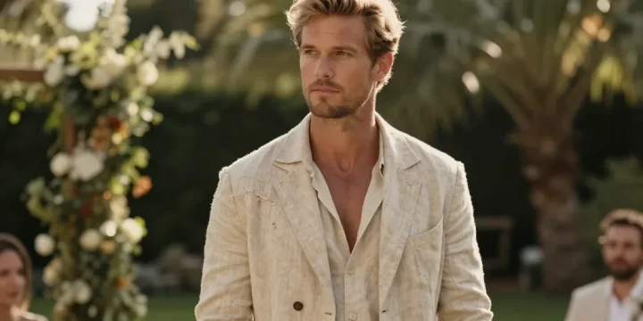 tenue mariage homme boheme