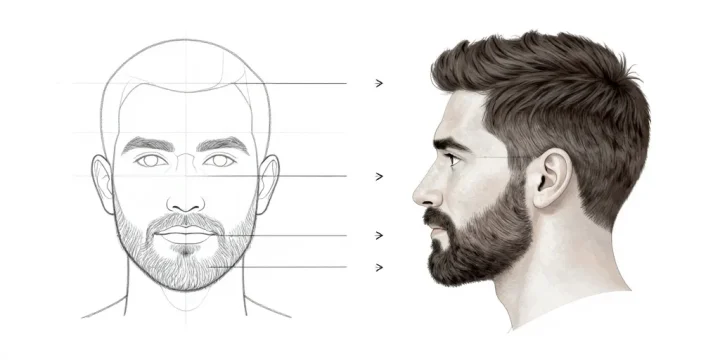 modèle de taille de barbe