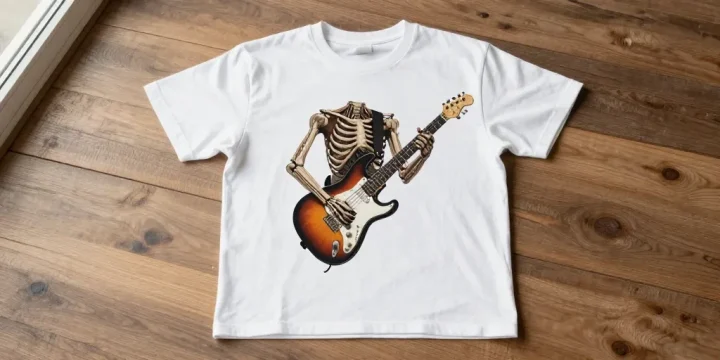 tee shirt guitare homme